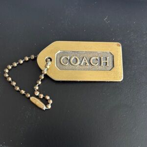 Coach Brass Hangtag